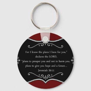 Llavero Regalo cristiano Personalizado Jeremiah 29:11