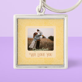 Llavero Regalo de abuela de foto personalizada de moda