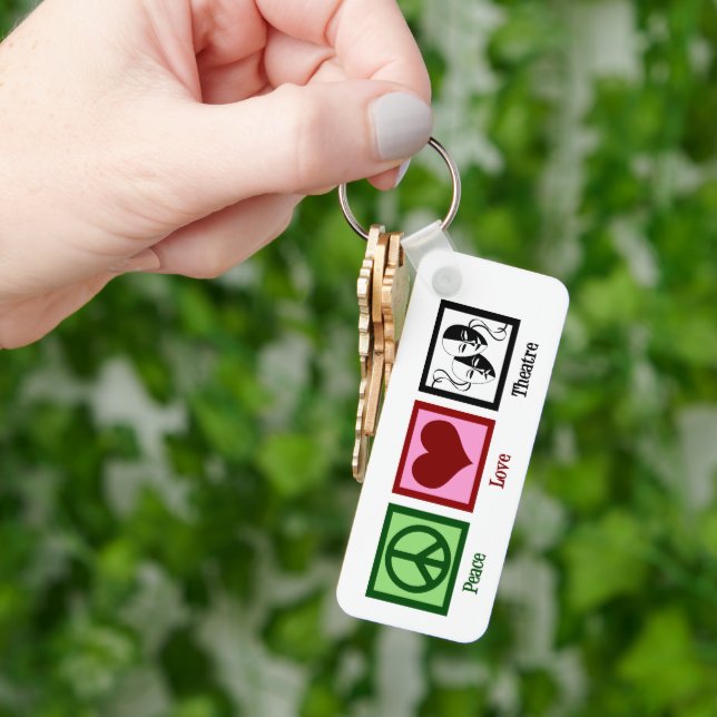 Llavero Regalo de actor personalizado del Teatro Peace Lov (Mano)