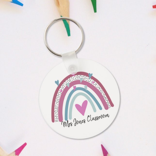 Llavero Regalo de agradecimiento a la maestra Arcoíris (Subido por el creador)
