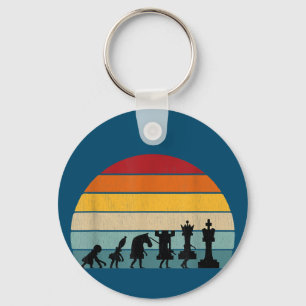 Llavero Regalo De Ajedrez Retro Vintage Para Un Ajedrez