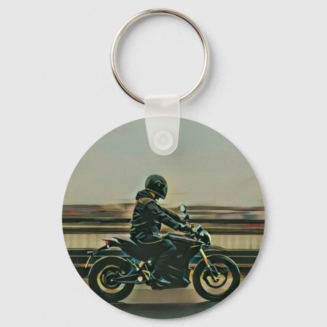 Llavero Regalo de amante de la motocicleta (Anverso)