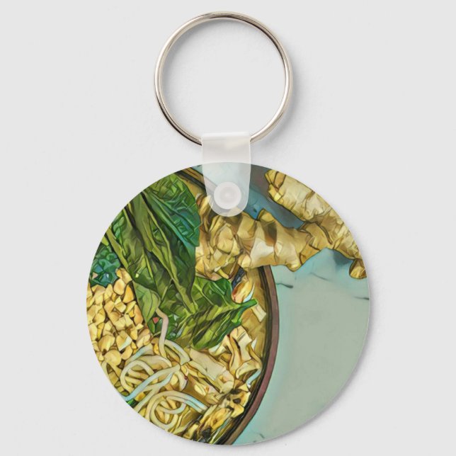 Llavero Regalo de amante de los fideos (Anverso)