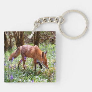 Llavero Regalo de Animal de Vida Silvestre del Bosque de C