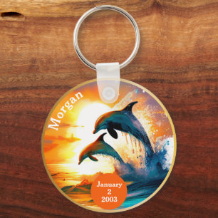 Llavero Regalo de aniversario de sobriedad personalizado -