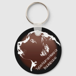 Llavero Regalo de arte de Newfoundland Dog Keychain Newfou