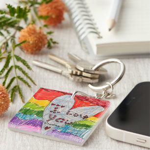 Llavero Regalo de arte y foto para niños personalizados