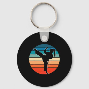 Llavero Regalo de Artes Marciales para Niñas - Diseño Retr