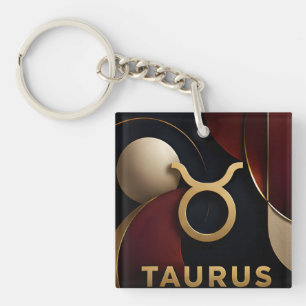 Llavero Regalo de astrología celestial de lujo para Tauro