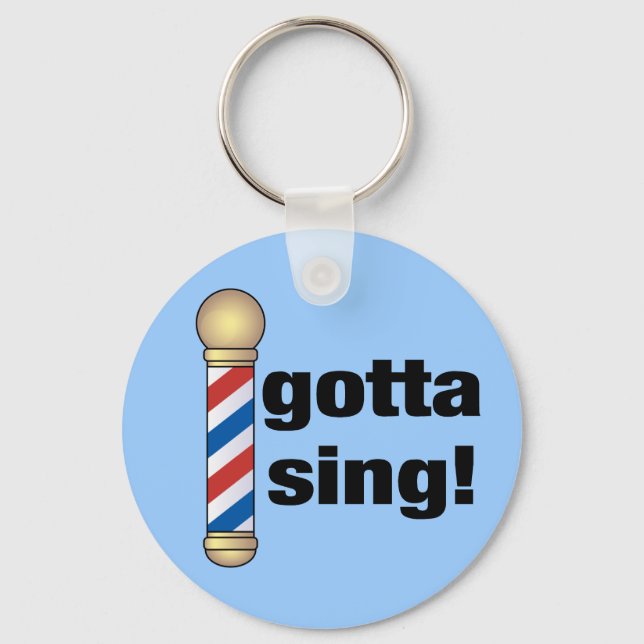 Llavero Regalo de Barbershop de Gotta Sing (Anverso)
