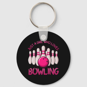 Llavero Regalo de boliche para Chicas Mujeres Bowlers
