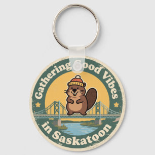 Llavero Regalo de Buenos Vibraciones de Saskatoon SK Vinta