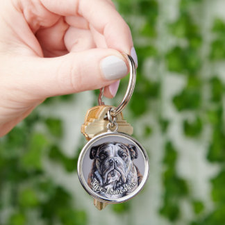 Llavero Regalo de Bulldog inglés personalizado de Keychain