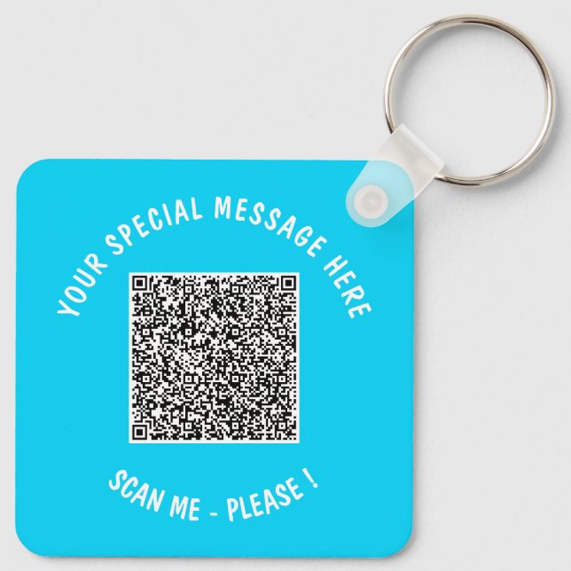 Llavero Regalo de cadena de teclas de exploración de códig (Reverso )