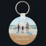 Llavero Regalo de cadena de texto fotográfico personalizad<br><div class="desc">Foto y texto personalizado - Único su propio diseño - Familia personalizada / Amigos o regalo personal - Añadir su texto y foto - Redimensionar y mover elementos con la herramienta de personalización !</div>