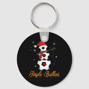 Llavero Regalo de calcetines de fútbol de Navidad Jingle L