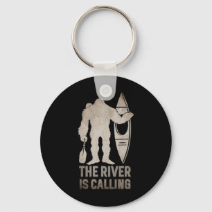 Llavero Regalo de canoa de camping Sasquatch kayak río Big