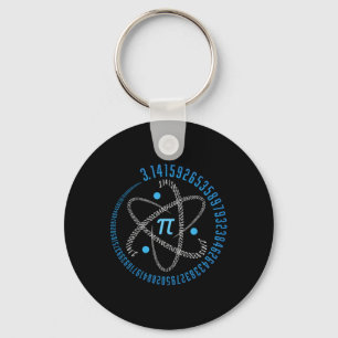 Llavero Regalo de ciencia de matemáticas de átomo Pi 3.14