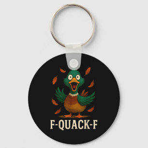 Llavero Regalo de cita de humor de pato divertido F-quack-