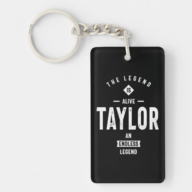 Llavero Regalo de cumpleaños con nombre personalizado de T (Frente)