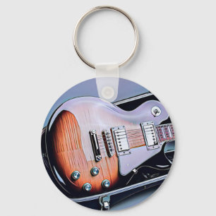 Llavero Regalo de cumpleaños de guitarrista vintage