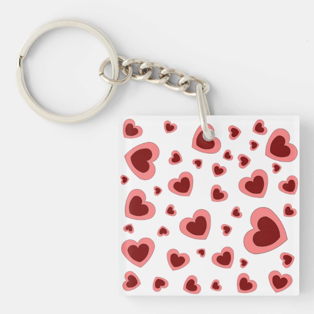 LLAVERO REGALO DE CUMPLEAÑOS DE LOVE HEART VALENTINE (Frente)