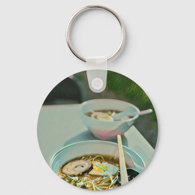Llavero Regalo de cumpleaños de Ramen (Anverso)
