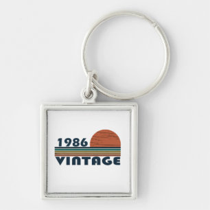 Llavero Regalo de cumpleaños vintage nacido en 1986