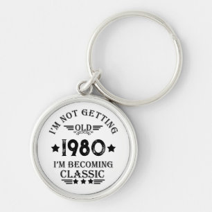 Llavero Regalo de cumpleaños vintage personalizado