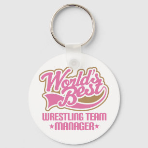Llavero Regalo de Cute Wrestling Team Manager