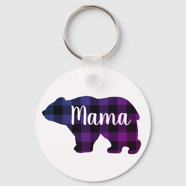 Llavero Regalo de Día de la Madre de diseño de oso dulce M (Anverso)