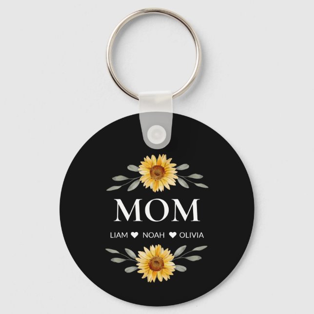 Llavero Regalo de Día de la Madre de personalizado Mamá co (Anverso)
