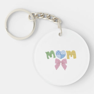 Llavero Regalo de Día de la Madre Parche Mom Personalizado