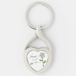 Llavero Regalo de Dios Amigo, Margarita en Verde, Religios