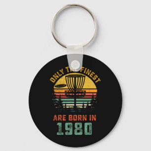 Llavero Regalo de Disc Golf de cumpleaños 40 Retro 1980 40