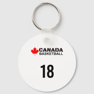 Llavero Regalo de diseño número 18 de baloncesto de Canadá