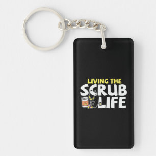 Llavero Regalo de enfermera viviendo la vida del crubo