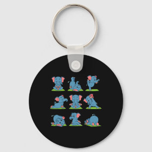 Llavero Regalo de entrenamiento de yoga en posición de ele