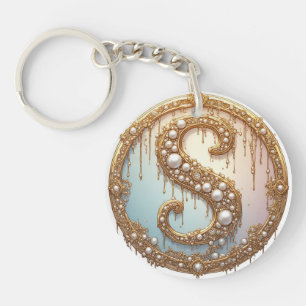 Llavero Regalo de estilo de joyería con letra personalizad