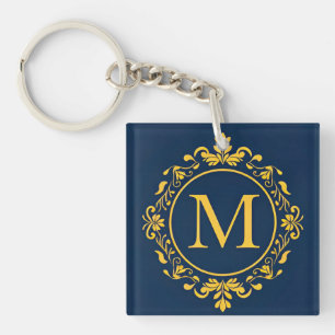 Llavero Regalo de estilo personal de lujo con monograma do