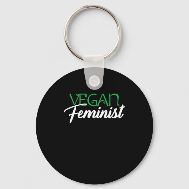 Llavero Regalo de feminismo feminista vegan (Anverso)