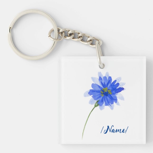 Llavero Regalo de feriado de flores de natalidad (Frente)