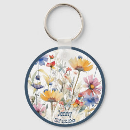 Llavero Regalo de fiesta de boda personalizada Flores salv