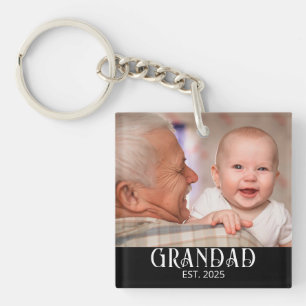 Llavero Regalo de foto de abuelo establecido