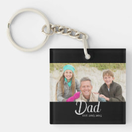 Llavero Regalo de Foto para Papá Establecido