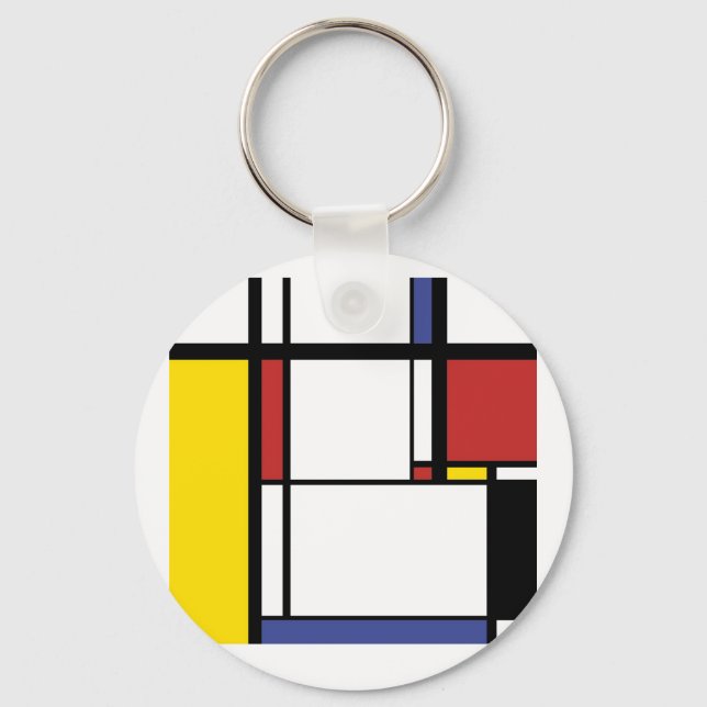 Llavero Regalo de frascos - Piet Mondrian (Anverso)