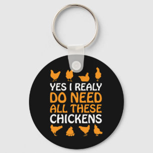 Llavero Regalo de gallinas, divertido regalo para amantes