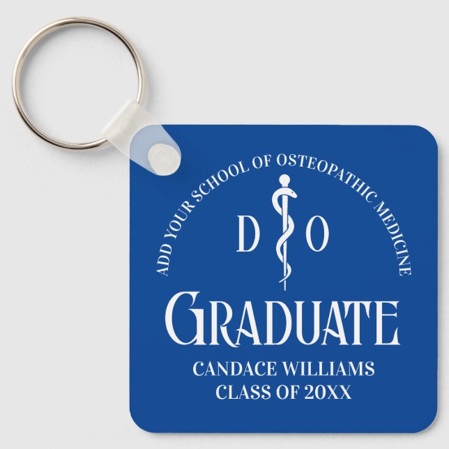 Llavero Regalo de graduación de la Escuela Médica Osteopát (Anverso)