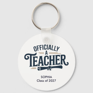 Llavero Regalo de graduación personalizado para maestro of