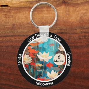 Llavero Regalo de hito de sobriedad personalizado Loto Pac